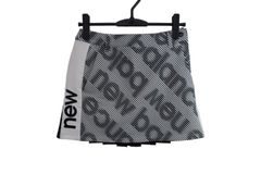 【美品】New Balance golf(ニューバランスゴルフ) スカート 白黒総柄 レディース 0 012-2234503 ゴルフ用品 2504-0295 中古
