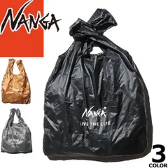 ナンガ NANGA ポケッタブル エコバッグ メンズ レディース 2025年秋冬新作 弱撥水加工 超軽量 コンパクト 折りたたみ 簡単 レジバッグ ショッピングバッグ サブバッグ ブランド 黒 ブラック ゴールド コヨーテ POCKETABLE ECO BAG