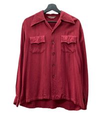 50's 60's ヴィンテージ　California製　 半袖シャツ S 50-60'S SPIRE CALIFORNIA OPEN COLLAR SHORT SLEEVE SHIRTS L