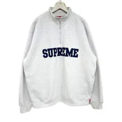 Ｓupremeハーフジップビッグロゴスウェット　美品　Ｍサイズ 2025年最新】supreme half zip sweatshirtの人気アイテム - メルカリ
