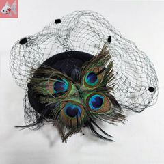 ◆クジャクの蝶のミニハット