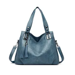 【新着商品】防水 PUレザー 肩掛けバック 手提げ 大容量 斜めがけ トートバッグ 軽量 仕事 タッセル付き 旅行 レディース 買い物 ショルダーバッグ カジュアル [PORRASSO] カバン