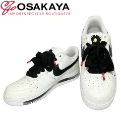 中古 NIKE×PEACEMINUSONE ナイキ ピースマイナスワン NIKE AIR FORCE 1 07 PARA-NOISE エアフォース1 ロウ パラノイズ スニーカー ホワイト ブラック 靴 メンズ シューズ 28cm DD3223-100