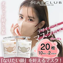 【20枚】不織布マスク 3D立体 かわいい 小顔 人気商品 おしゃれマスク