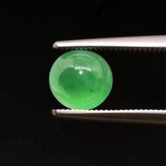 [美品]ミャンマー産　本翡翠　ルース　1.30ct　ガラス質　甘やかなフルーツグリーン　黄色味　蛍光気味　希少　高品質　1点物　男女兼用 　国内鑑別書付き