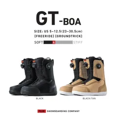 FLUX * GT BOA 24-25 ブーツ　ボア 26.5 BLACK 黒　フラックス　スノーボード　スノボのサムネイル