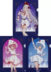 [중고] 클리어 파일 A4 클리어 파일 세트(3장 세트) White Winter Ver. [Re:제로부터 시작하는 이세계 생활]
