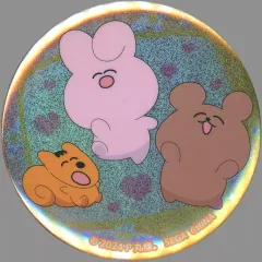 【中古】バッジ・ピンズ うさぎさんとくまくんとりすくん 缶バッジ 「P丸様。」