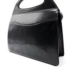 【良品】 BALLY バリー ハンドバッグ レザー 革 ブラック 黒 レッド 赤 メンズ レディース ユニセックス 男女兼用 A4 ヴィンテージ 希少 高級 ボックス型 ビジネス