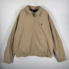 古着 90's/90年代 ポロバイラルフローレン Polo by Ralph Lauren スウィングトップジャケット 裏地チェック XXL  ベージュ メンズ