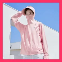 ★売れ筋★ ラッシュガード UPF50+ UVカット トップス レディース メンズ 長袖 パーカー コート ショール 水着 薄手 アイスシルク 体型カバー 遮光ハット 長袖 接触冷感