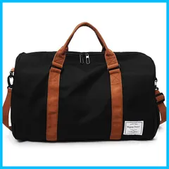 【速発送】Mスポーツバッグ ボストンバッグ ジムバック 旅行バッグ 最新改良タイプ 3 シューズ収納 大容量 メンズ レディース ユニセックス 乾湿分離 ウトド 機内持込 ブラック 030