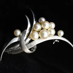 TASAKI タサキ 真珠ブローチ SV925