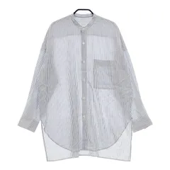 GALERIE VIE セルロースブロード スタンドネックシャツ 定価23100円 長袖シャツ ホワイト ブルー ギャルリーヴィー 5-0407M 249849 GALERIE VIE セルロースブロード スタンドネックシャツ 定価