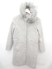 ◇ ◎ ViS ビス 2way ノーカラー ジップアップ 長袖 コート サイズS グレー レディース P  【1406240023073】