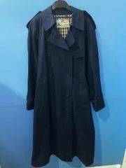 ◆Aquascutum アクアスキュータム トレンチコート 英国製 ネイビー 上着 アウター 中古◆10568★