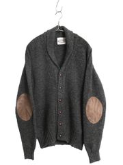英国製 JAMIESON'S ウールニット カーディガン M ショールカラー 紺 英国製 JAMIESON'S ウールニット カーディガン M ショールカラー 紺