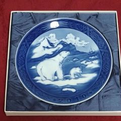 ロイヤルコペンハーゲン　2010年限定　イヤープレート　シロクマ　白熊