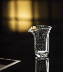 公道杯　景徳鎮製　中国茶器　茶道具　雨露公道杯　茶海　ガラス製