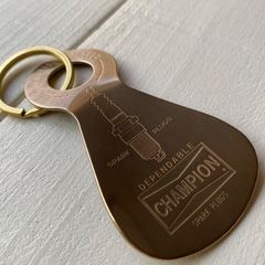 SH-CH 真鍮 靴ベラ キーホルダー CHAMPION シューホーン