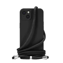 Handodo 対応: Apple iPhone 13 mini ケース - iPhone 13 mini カバーネック ショルダー ストラップ付き スマホ シリコン カバー 紐付き 斜めがけ, 織りストラップ付き 調節可能なショルダー クロスボディ ネッ 1