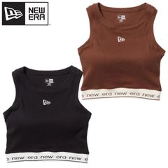 新品 NEWERA ニューエラ 正規品 レディース タンクトップ ブラトップ アメリカンスリーブ アメスリ カップ付 インナー ロゴ ウィメンズ 女性用 ブラウン 黒 ブラック 14391910 14391911