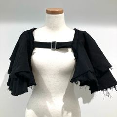RK-K802 コムデギャルソン コムデギャルソン COMME des GARCONS COMME des GARCONS エステルツイル 袖フリル パーツ 黒 Sサイズ 2023年S/S