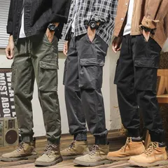 メンズパンツ カーゴパンツ　メンズ ミリタリー 厚手 カジュアル ワークパンツ おしゃれ  バイク アウトドア 作業着qcwyy10
