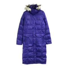 アディダス ロゴプリント ダウンコート M パープル adidas レディース