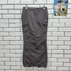 THE NORTH FACE(ザノースフェイス) ナイロン チャコール ロングスカート- S