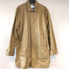00's GAP ギャップ ステンカラーコート ロングコート チノクロス ブラウン 茶 メンズ Lサイズ