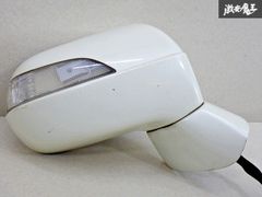 ホンダ 純正 RB1 オデッセイ ドアミラー 右 右側 運転席側 パールホワイト 5+12ピン 即納 棚44C
