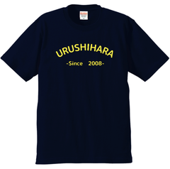 【URUSHIHARA】Tシャツ　（ネイビー×黄色）