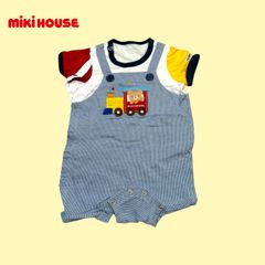 1531◯ miki house 半袖　ロンパース　70
