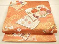 平和屋着物▽結城ちぢみ 単衣 吉祥文様 正絹 逸品 AAAZ1546fy