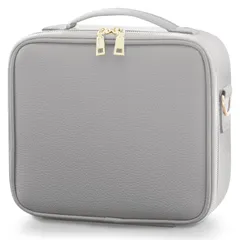【次回入荷予定無し】(S グレー) 化粧箱 化粧ボックス コスメケース ケース 化粧品 コスメボックス ミラー付き 鏡付き 大容量 メイクボックス ICHIFUJIのサムネイル