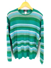 ジャンニヴェルサーチ GIANNI VERSACE ボーダーニット メンズ 表のサムネイル