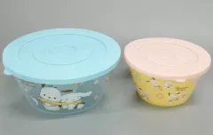 【中古】皿・茶碗 15.シナモロール＆ポチャッコ スナックボウルセット(2個セット) 「サンリオ当りくじ シナモロール ポチャッコ当りくじ」