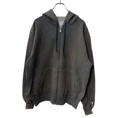 Champion 無地スウェット パーカー M グレー チャンピオン ジップアップ フーディー トップス 古着卸 アメリカ仕入 a709-5188