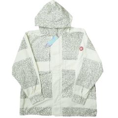 新品 C.E シーイー BLOCK NOISE COTTON JACKET ブロックノイズ モッズコート CES12JK03 L WHITE CAV EMPT WARM PARKA フーデッドジャケット アウター f1161