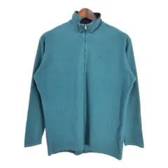 90年代 USA製 patagonia パタゴニア キャプリーン ハーフジップ フリースジャケット アウトドア ライトブルー (メンズ L) 中古 古着 S9877
