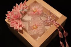 鶴と桜のリングピロー　結婚式　桜　ウェディング