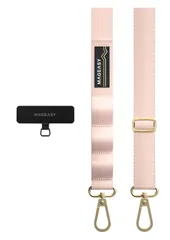 [MagEasy] スマホショルダー 斜めがけ/首掛け/肩掛け 太め スマホストラップ (ストラップ ホルダー 付) スマホ ショルダー ストラップ 携帯ストラップ 携帯ショルダー [ スマートフォン 各種 対応 ] Strap+ Card 20mm