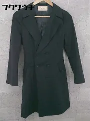 ◇ ◎ ROPE PICNIC ロペピクニック ベルト付 長袖 コート サイズ38 ブラック レディース 【中古】 【1002801359140】