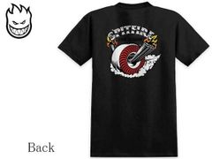 ★数量限定★人気★SPITFIRE(スピットファイアー) BURNOUT 22224 Tシャツ ブラック Lサイズ 送料無料  スケートボード スケボー