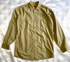 RED KAP  レッドキャップ　ワークシャツ　長袖　ベージュ　M トップス