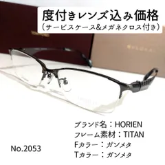 クリーニング 通販 No.2051メガネ HORIEN【度数入り込み価格