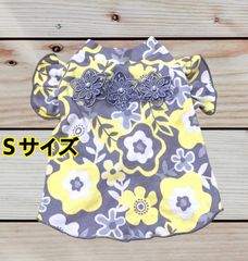 犬服☆花柄ＡラインワンピースＳ