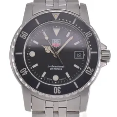 TAGHEUERタグホイヤープロフェッショナル 1500 WD1210-G-20 TAG HEUER 1000 PROF WD1210-G-20 BLACK DIAL STAINLESS STEEL
