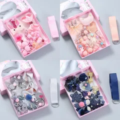 箱入り キッズ ヘアアクセセット ヘアピン ヘアクリップ ヘアアクセサリー ピンク ベビー プレゼント ギフト 入学祝い 進級祝い 女の子 可愛い 喜ぶ 小学生 幼稚園 保育園